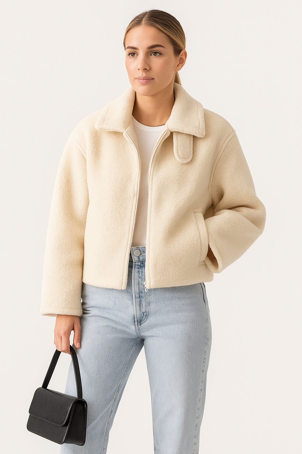 Minimalistische Fleece Jack