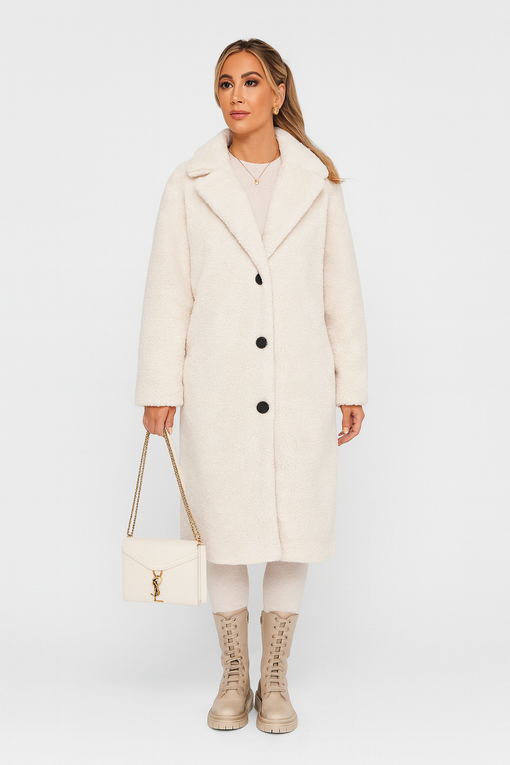 Serena Long Teddy Coat – Ultieme Warmte & Tijdloze Luxe