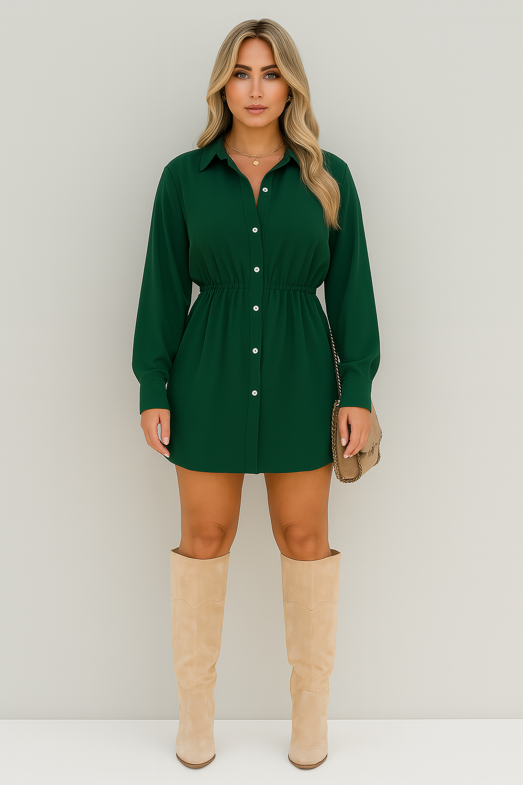 Aurea Mini Jurk – Tijdloze Charme in Zomerse Stijl